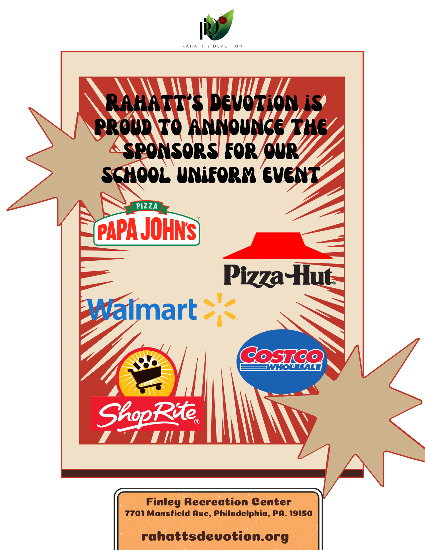 We Are Sponsoring a Uniform Initiative November 29th. COME JOIN US!!!!!!!!!!!